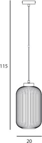 ITALUX PND-52636-1-GD LINDO Egyágú Függesztett Lámpa Fém E27 IP20
