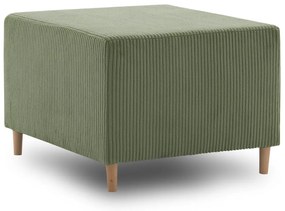 Fireze puff, kordbársony, zöld