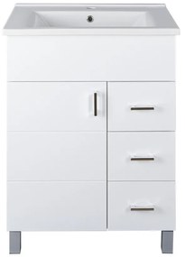 VivaStyle KARINA 65 lábon álló fürdőszobabútor 3 fiókos Sanovit ATRIA 9065 mosdóval 65 x 45,5 cm