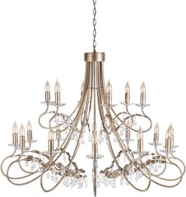 Elstead Lighting CHRISTINA CRT18-SIL-GOLD Csillár 18x60W/E14