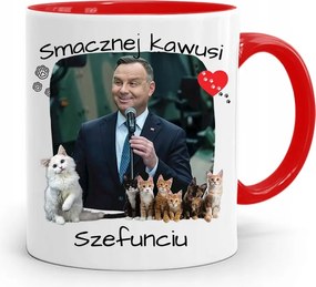 Piros Elnöki Bögre Andrzej Duda Pis Egészség felirattal