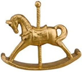 Dekoratív karácsonyi figura, hintaló Livarno Home, arany