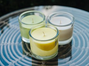 Üveggyertya MINNESOTA VILÁGOS ZÖLD 9 cm világos zöld