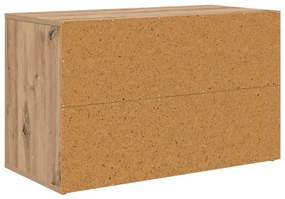 Cipőtartó polcokkal kézműves tölgy 75 x 35 x 45 cm Faanyag