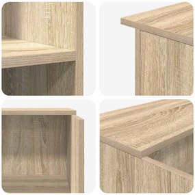 recepciós pult sonoma tölgy 100x50x103,5 cm szerelt fa