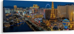 Éjszakai Las Vegas-i kép (120x50 cm)