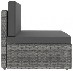 4 részes szürke polyrattan kerti ülőgarnitúra