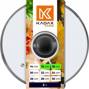 Üveg Fedő Serpenyő Edény Fedő 16 18cm