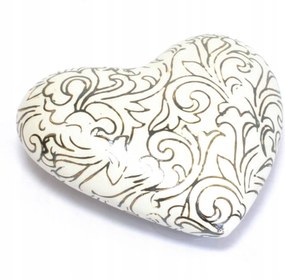 Dekoratív Figura Szív Valentin Nap Kerámia Fe