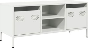 vidaXL fehér hidegen hengerelt acél TV-szekrény 101,5 x 39 x 43,5 cm