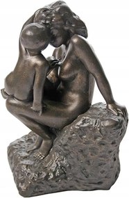Parastone figura Fiatal Anya Gyermekkel August Rodin repr szobor 1885-ből