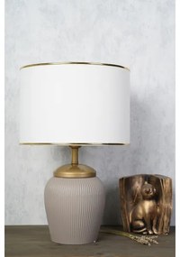 Asztali lámpa RAMZES 1xE27/40W/230V fehér/bézs