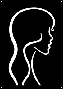 Fém Dekor Acél Női Falikép