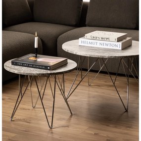 Márvány kerek tárolóasztal ø 55 cm Prunus – Actona