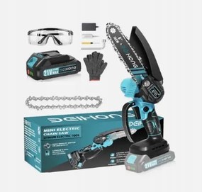 Deihong Mini Akkus Láncfűrész 6" 15 CM 19,2 Ft/s 21V Max Készlet