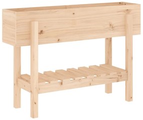 tömör fenyőfa kerti magaságyás 101 x 30 x 69 cm