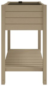 Világosbarna polipropilén magaságyás 110x45x79 cm