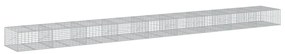 horganyzott vas gabion kosár fedéllel 900 x 100 x 50 cm