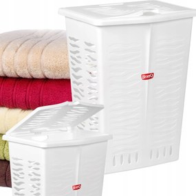 Branq Szennyestartó Kosár 42L Szabadon Álló Fehér Szellőző Tartály Rendszerező