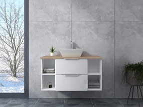 Rennes || White fürdőszoba szekrény mosdóval