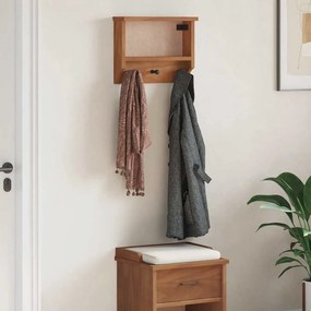 SANDNES tömör fenyőfa falra szerelt kabátállvány 45x12x35 cm