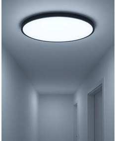 LED mennyezeti lámpa LED/40W/230V 3000/4000/6500K Ø 50 cm fekete