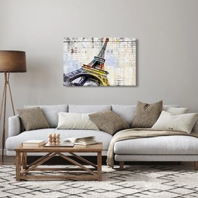 Kép - Az Eiffel-torony digitális művészete (90x60 cm)