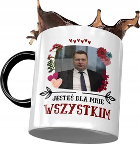 Bögre Fekete-Fekete Pis Ajándék Nyomtatott Fotóval