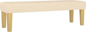 vidaXL krémszínű szövet pad 100 x 30 x 30 cm