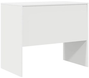 Számítógépasztal Fehér Szerelt fa 90 x 50 x 76 cm Tartós
