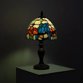 Brilagi - Tiffany-vitrázs asztali lámpa JUNGLE 1xE27/60W/230V