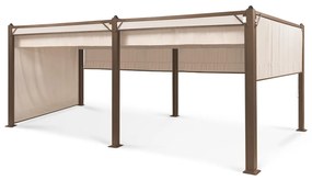 Pantheon Cortina Rust, pavilon, tetővel, 3x6 m, 4 oldalrész