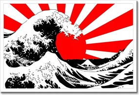 Poszterek keretben 60x40 Japán Kamikaze