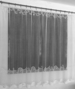 Mg Függöny 622/284 Fehér 400x180cm Kész Szalaggal M