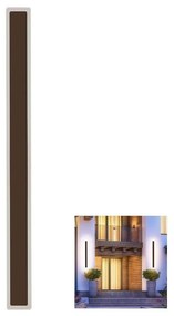 LED Kültéri fali lámpa LED/17W/230V 4000K IP65 barna