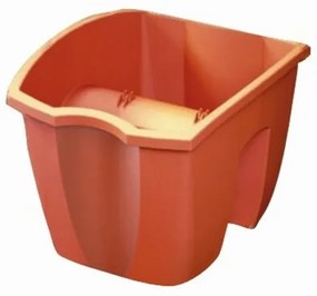Balkonláda korlátra, terrakotta, 7 l, 7 l