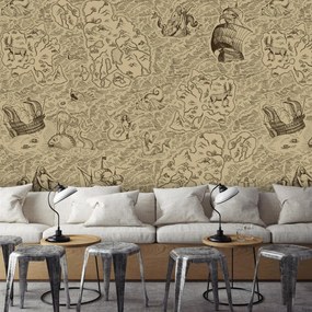 Fotótapéta - Vintage térkép (147x102 cm)