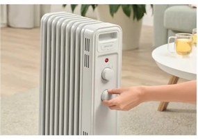 Sencor - 9 bordás olajradiátor 800/1200/2000W/230V fehér