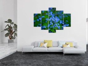 A kék virágok képe (150x105 cm)