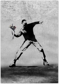 Poszterek 70x100 Banksy Virágszóró