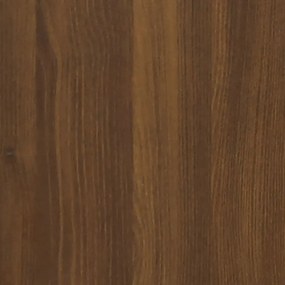 barna tölgy színű szerelt fa éjjeliszekrény 100 x 35 x 40 cm