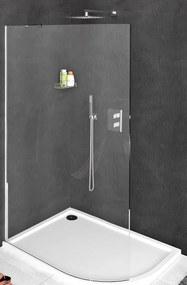 Polysan Modular Shower zuhanyfal 110.7 cm króm fényes/átlátszó üveg MS1-120-C