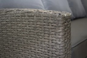 2 személyes techno rattan kerti kanapé Parma antracit Garden Point