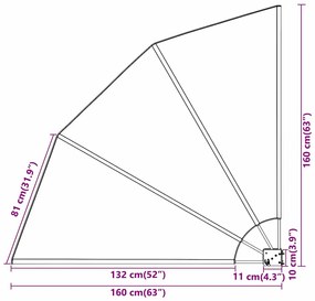 Erkély adatvédelmi képernyő Tengerészkék 160 x 160 cm szövet