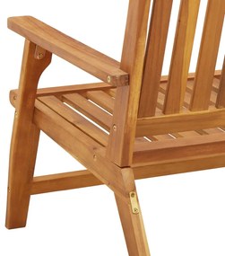 Kerti Pad 122,5x77x74 cm Tömör akácfából