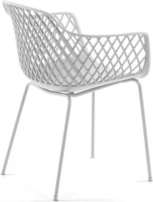 Fehér fém kerti szék Quinn – Kave Home