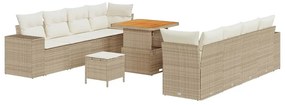Kerti Kanapé Szett 11 pcs Beige és krém 80 x 80 x 71 cm