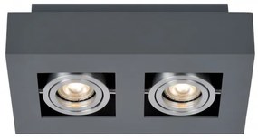 ITALUX IT8002S2-BK-AL CASEMIRO Kocka Mennyezeti Lámpa Fekete, Ezüst GU10 IP20