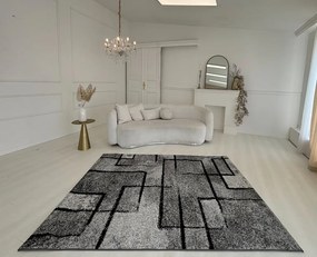 Nora 6035 szürke modern szőnyeg 160x230 cm