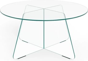 Üveg kerek dohányzóasztal ø 80 cm Samos – Actona